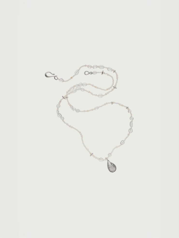 Silver Rippling Necklace