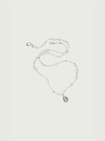 Silver Rippling Necklace